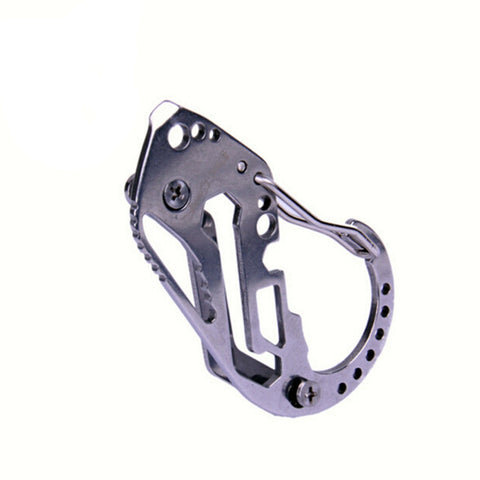 Multifunctional Quickdraw Key Holder Stainless Steel Carabiner